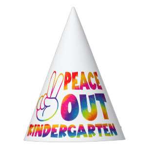 Chapeaux De Fêtes Salut les maternelles Tie Dye Dernier jour d'école