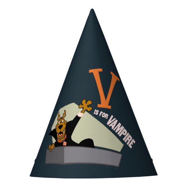 Chapeaux De Fêtes Scooby-Doo | V est pour Vampire (Devant)