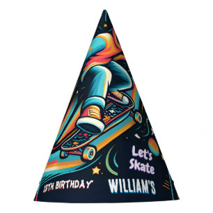 Chapeaux De Fêtes Scooter Jump Zone Skateboard 13e anniversaire