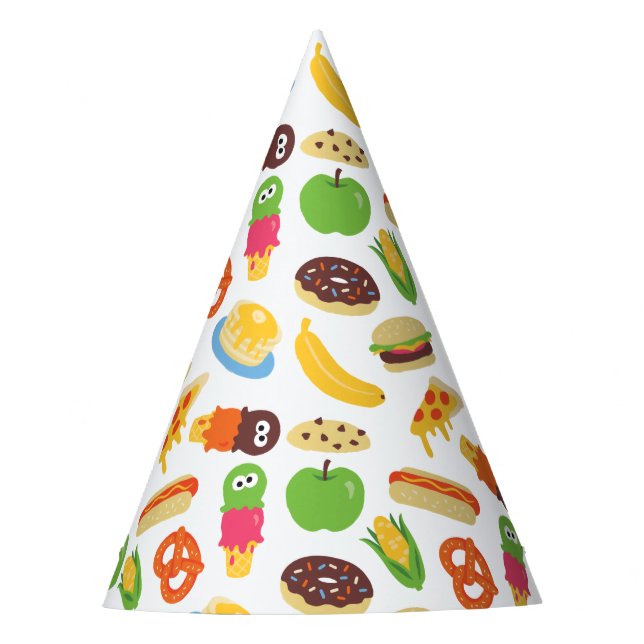 Chapeaux De Fêtes Sesame Street Cookie Monster Foodie Camion (Devant)