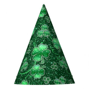 Chapeaux De Fêtes Shamrocks scintillants et torsades ID289