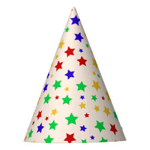 Chapeaux De Fêtes Simple moderne coloré Star anniversaire coloré