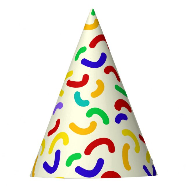 Chapeaux De Fêtes Simple moderne rouge vert saupoudrer fête d'annive (Devant)