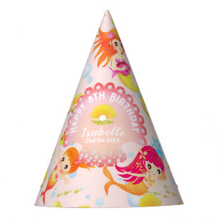 Chapeaux De Fêtes Sirènes Rose Pêche