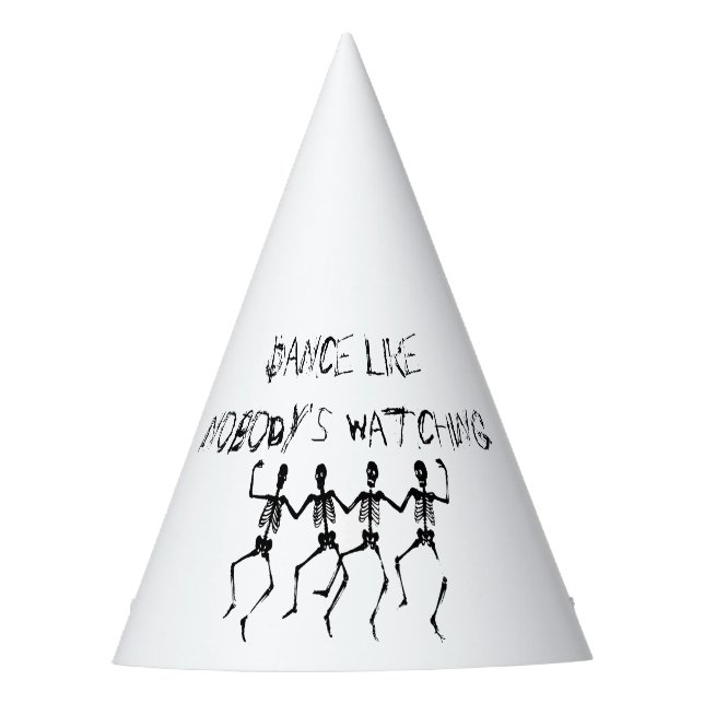 Chapeaux De Fêtes Skeletons Danse comme personne ne regarde Hallowee (Devant)