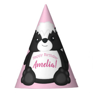 Chapeaux De Fêtes Skunk Anniversaire fête rose