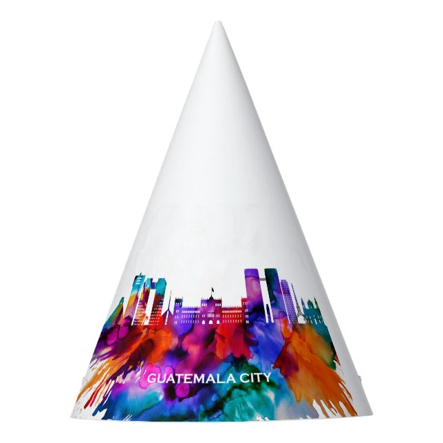 Chapeaux De Fêtes Skyline de Guatemala (Devant)