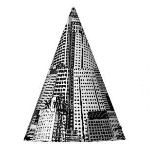 Chapeaux De Fêtes Skyscraper City Texture Isométrique sans fil