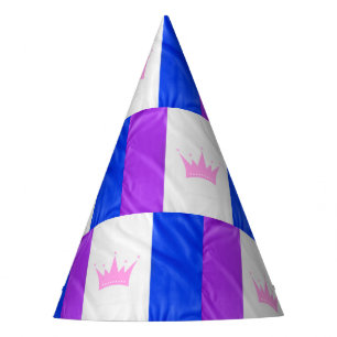 Chapeaux De Fêtes SlipperyJoe drag pride flag purple white blue crow