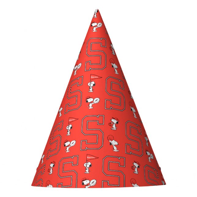 Chapeaux De Fêtes Snoopy Varsity Motif sportif (Devant)
