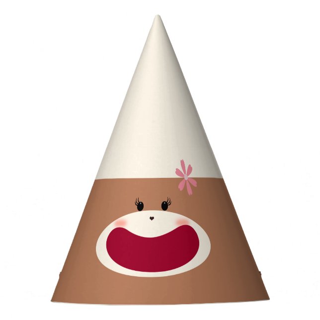 Chapeaux De Fêtes Sock Monkey Smile(Girl) (Devant)