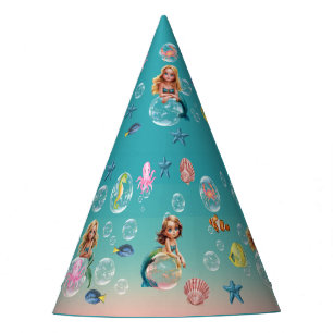 Chapeaux De Fêtes Soirée d'anniversaire mignonne Mermaid