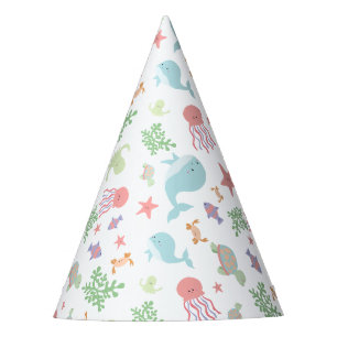 Chapeaux De Fêtes Sous la fête du Baby shower marin Kawaii Pastel Cu