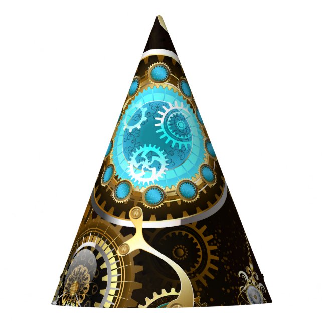 Chapeaux De Fêtes Steampunk Rusty Background (Devant)