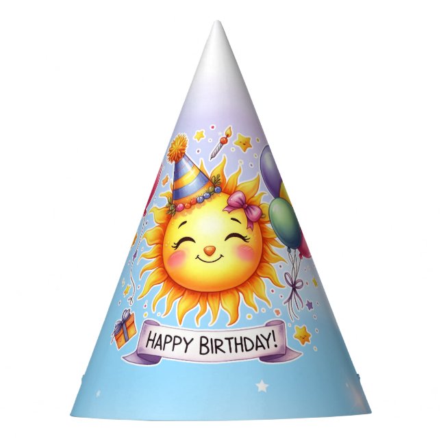 Chapeaux De Fêtes Sunshine Joyeux anniversaire (Devant)