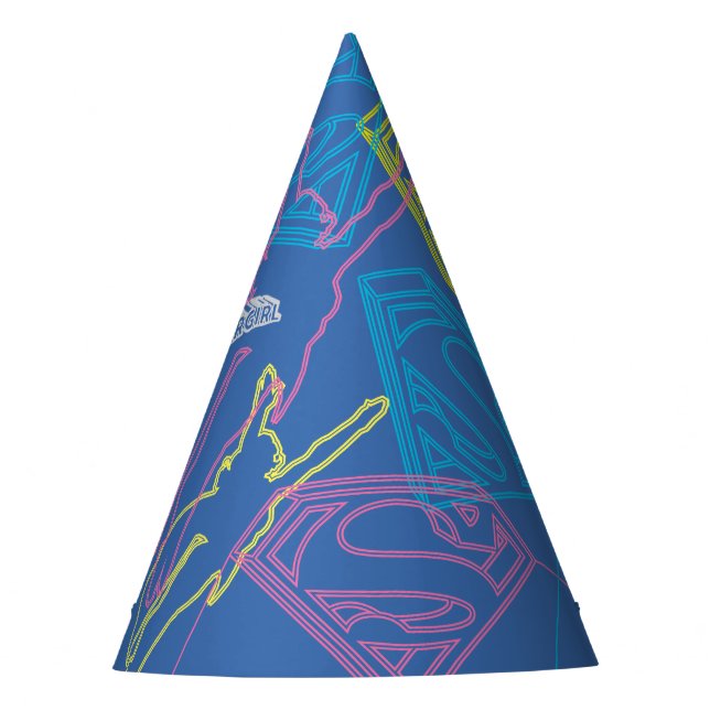 Chapeaux De Fêtes Supergirl et logo en couleurs (Devant)