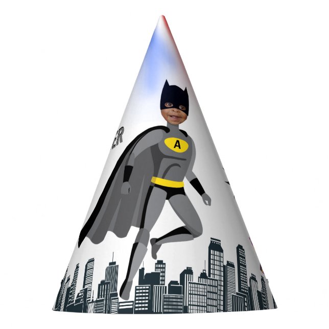 Chapeaux De Fêtes Superhero Extraordinaire Unique Garçon Fabuleux (Devant)