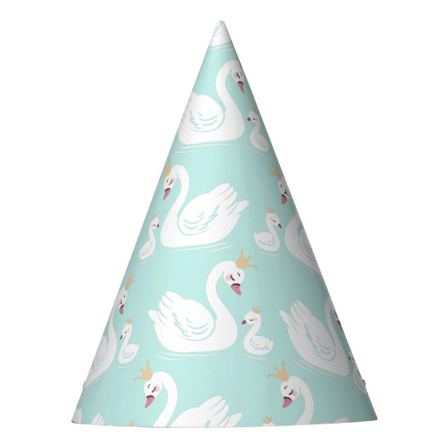 Chapeaux De Fêtes Swan 1er anniversaire Baby shower (Devant)