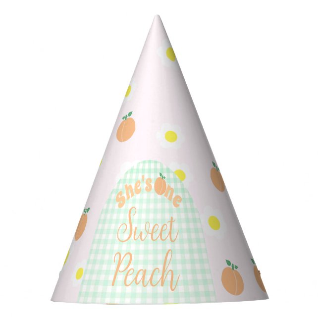 Chapeaux De Fêtes Sweet Peach 1er anniversaire (Devant)