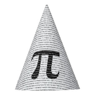 Chapeaux De Fêtes Symbole mathématique de jour noir original du