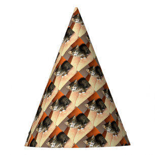 Chapeaux De Fêtes Tabby Cat Kitten Portrait pour animaux