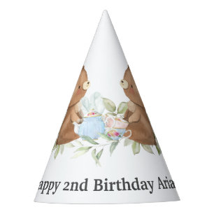 Chapeaux De Fêtes Tea Party nounours Anniversaire Cone 