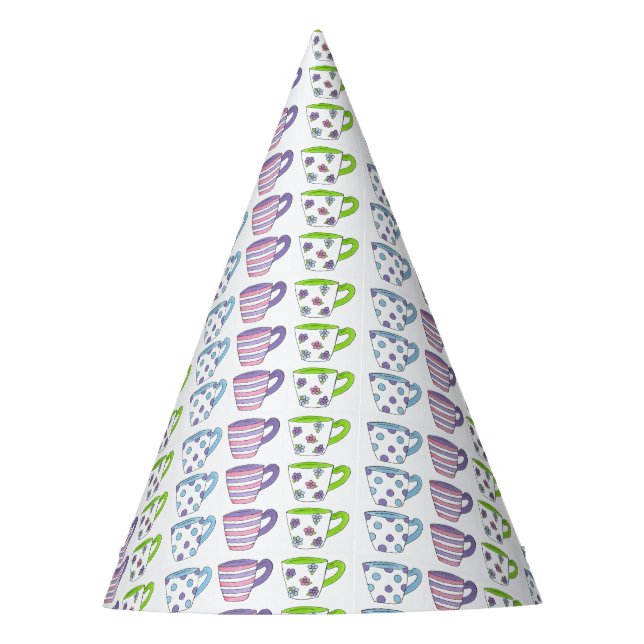 Chapeaux De Fêtes Tea Party Tea Party Tea Party Pastel Tea Cup (Devant)