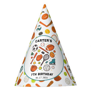 Chapeaux De Fêtes Temps de jeu de sport Anniversaire d'une vedette