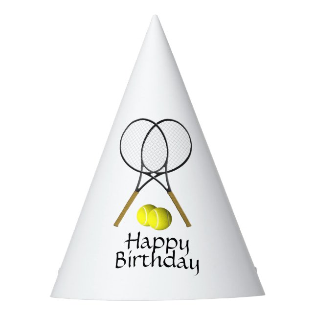 Chapeaux De Fêtes Tennis d'anniversaire (Devant)