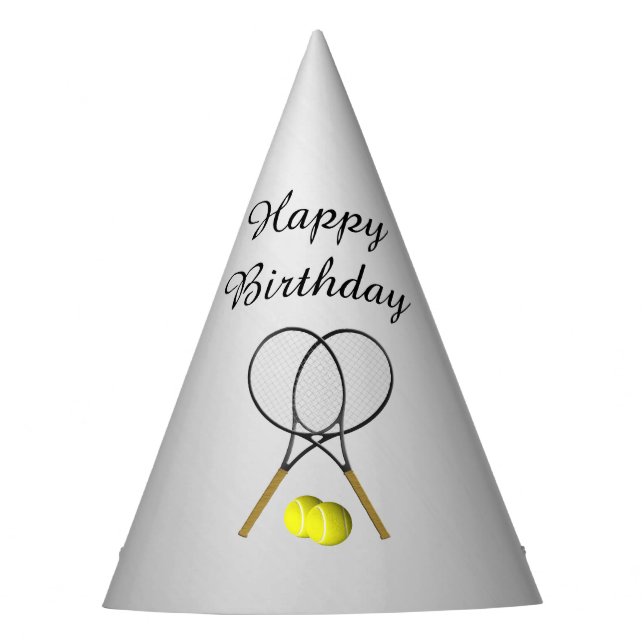 Chapeaux De Fêtes Tennis Sport Thème Anniversaire (Devant)