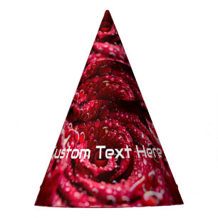 Chapeaux De Fêtes Texte Personnalisé Ici Rose Image Décor Artisanat