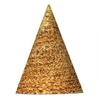 Chapeaux De Fêtes Textile doré : macro arrière - plan glamour.