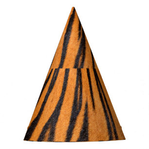 Chapeaux De Fêtes Texture réaliste de la peau du tigre.