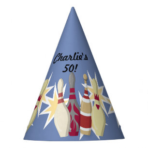 Chapeaux De Fêtes Thème de Bowling vintage