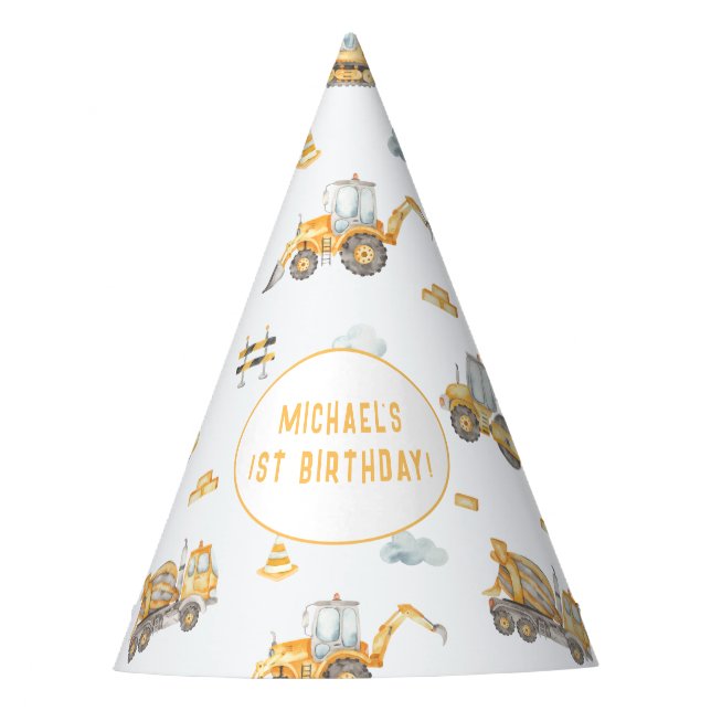 Chapeaux De Fêtes Thème de construction (Devant)