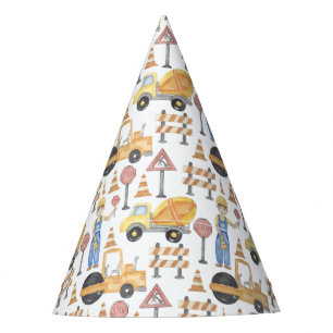 Chapeaux De Fêtes Thème de construction fête d'anniversaire