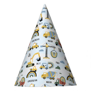 Chapeaux De Fêtes Thème de fête d'anniversaire de construction migno