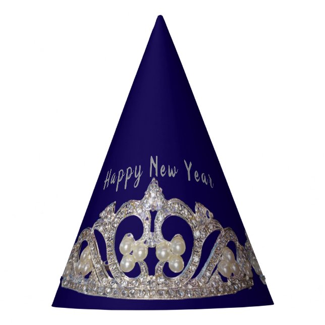 Chapeaux De Fêtes Tiara Print New Year Party Hat (Devant)