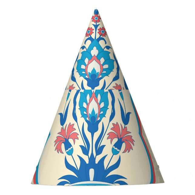 Chapeaux De Fêtes Tissu floral ethnique : Élégance transparente (Devant)