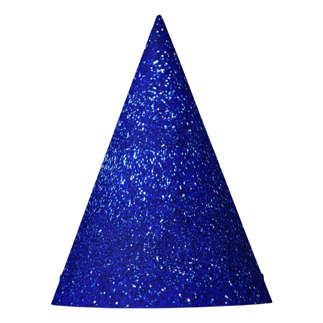 Chapeaux De Fêtes Toile de Parties scintillant bleu chatoyant (Devant)