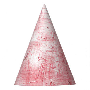 Chapeaux De Fêtes Toile rouge métallique : Elégance de la brosse.