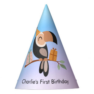Chapeaux De Fêtes Toucan avec cadeaux, anniversaire