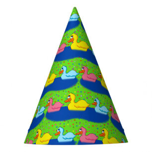 Chapeaux De Fêtes Trois canards empaquettent des casquettes de
