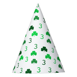 Chapeaux De Fêtes Trois est un charme St Patrick's Day 3e anniversai