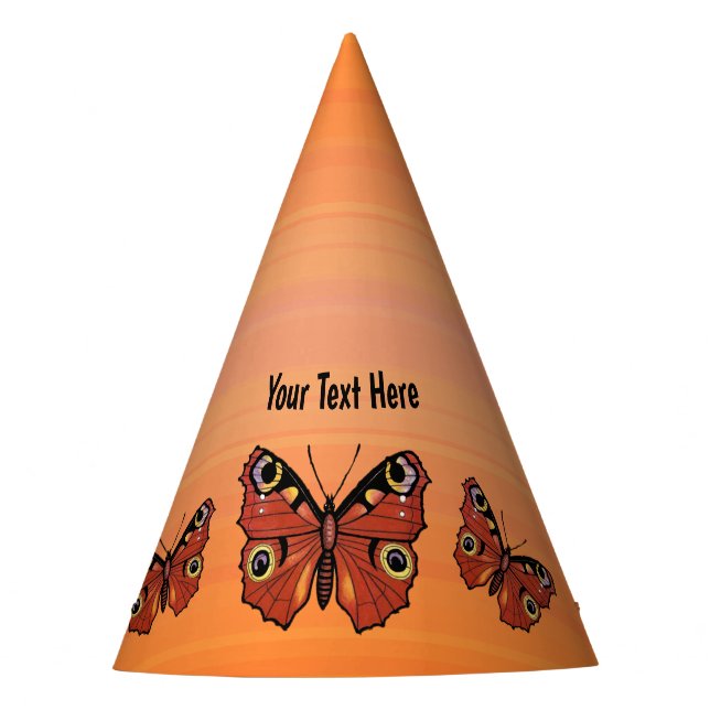 Chapeaux De Fêtes Trois papillons Monarques Jolies marques Orange (Devant)