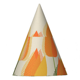 Chapeaux De Fêtes Tulipe jaune : élément vintage ressort lumineux.