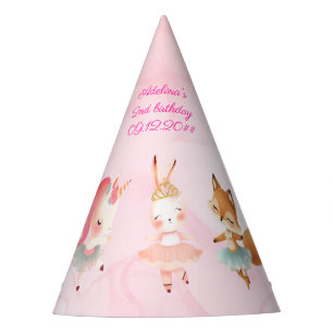 Chapeaux De Fêtes Tutu Cute Ballerina Ballet Animaux Fête d'annivers