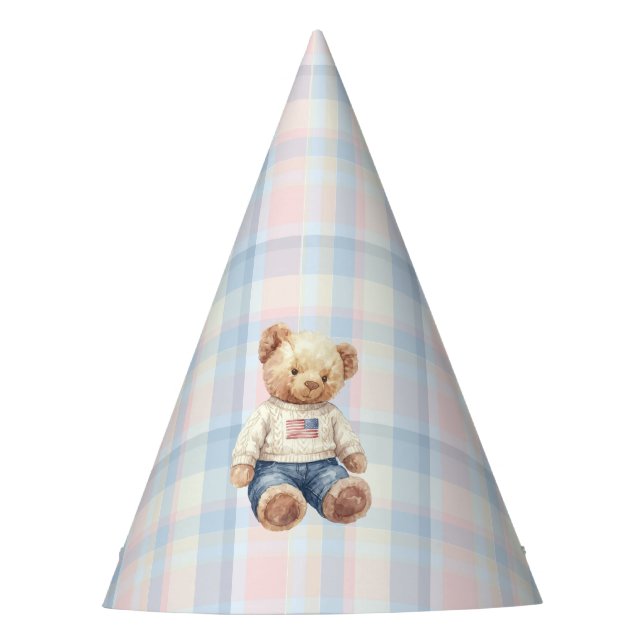 Chapeaux De Fêtes Twins Beary First Birthday Boy (Devant)