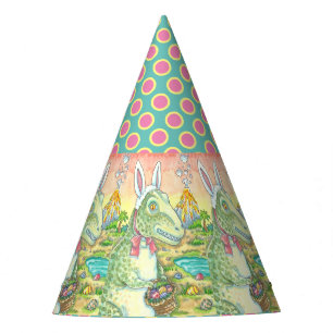 Chapeaux De Fêtes TYRANNOSAURUS T-REX EASTER BUNNY CASQUETTE Dino