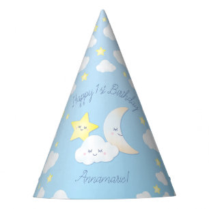 Chapeaux De Fêtes Über dem Mond und den Sternen Geburtstagsparty